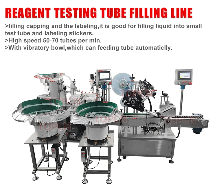 Automatic Reagent Test Tube Filling Machine for Vacuum Blood Collection Tube